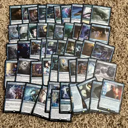 Magic the Gathering 50 Blue Rare Card Lot - Image 1