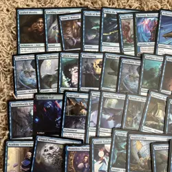 Magic the Gathering 50 Blue Rare Card Lot - Image 2