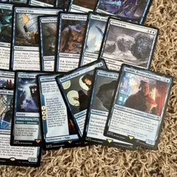 Magic the Gathering 50 Blue Rare Card Lot - Image 4