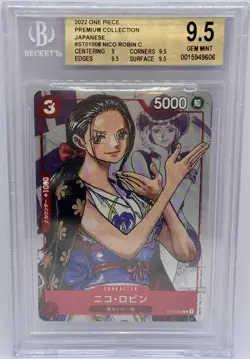 One Piece Card - Nico Robin ST1-008 25th Anniversary Promo - BGS 9.5 Japanese - Image 1