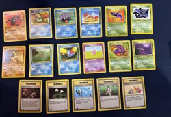 Pokemon Tcg Fossil 1st Edition Card Lot With Trainers - Image 1