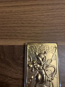 1999 MEWTWO #150 Gold Bar Card Limited Edition Burger King Gold Plated Pokemon - Image 4