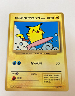 Auth Pokemon Card SURFING PIKACHU NO.025 Japanese from Japan - Image 1