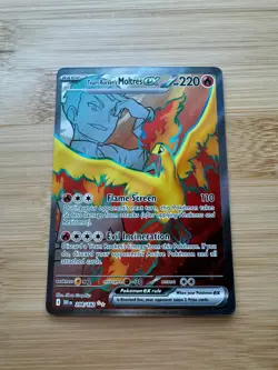 Pokemon Card Team Rocket's Moltres EX 208/182 Destined Rivals NM ✨ - Image 1