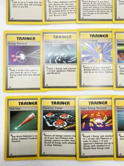 Vintage Base Set Pokemon Trainer Card Lot of (15) Cards from Pokemon Base Set - Image 4
