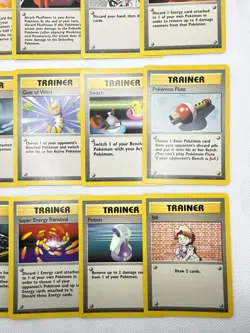 Vintage Base Set Pokemon Trainer Card Lot of (15) Cards from Pokemon Base Set - Image 5