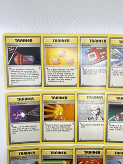 Vintage Base Set Pokemon Trainer Card Lot of (15) Cards from Pokemon Base Set - Image 2