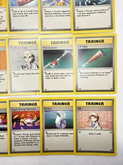 Vintage Base Set Pokemon Trainer Card Lot of (15) Cards from Pokemon Base Set - Image 5