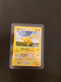 Pikachu Lv. 12 70/100 Reverse Holo Stamp Pokemon Majestic Dawn(Ungraded) - Image 3