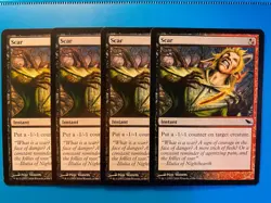MTG 4x Scar # 194 Shadowmoor Pauper Modern Magic the Gathering x4 NM - Image 1