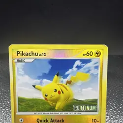 2008 Pikachu 70/100 Reverse Holo Platinum Promo Majestic Dawn Pokemon TCG HP - Image 3
