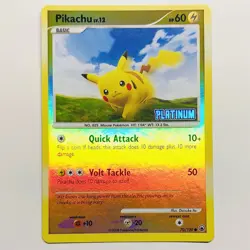 Pokemon 2008 Pikachu 70/100 Majestic Dawn Reverse Holo Platinum Stamp Mint - Image 1