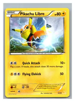 XY Trainer Kit: Pikachu Libre & Suicune #14/30 Pikachu Libre - Pokemon Card - Image 1