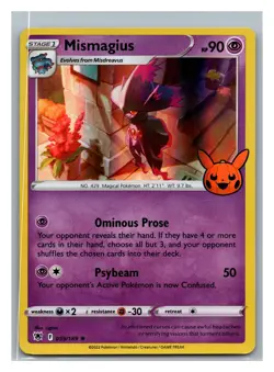#059/189 Mismagius Pokemon Holo - Trick or Trade - Image 1