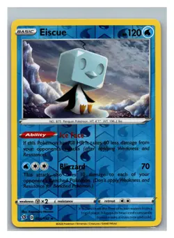 SWSH02: Rebel Clash #054/192 Eiscue Pokemon Reverse Holo - Image 1