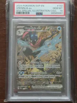 2024 Pokemon SVP EN SFA Special Illustration Collection #132 Greninja ex PSA 10 - Image 1