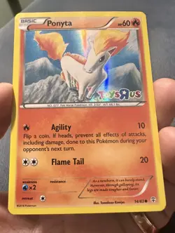 Pokemon TCG Ponyta 14/83 Toys R Us Stamp 20th Anniversary Generations Holo LP - Image 1