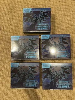Pokemon TCG: Mega Evolution Phantasmal Flames Elite Trainer Box (ETB) - SEALED - Image 1