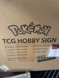 POKEMON TCG: 20th Anniversary! HOBBY STORE SIGN TYPE B 158-10056 Factory Sealed - Image 1
