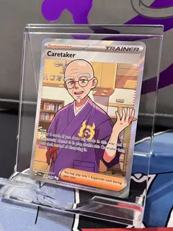 Pokemon TCG - Caretaker 203/167 - SV06: Twilight Masquerade - Holo Ultra Rare NM - Image 4