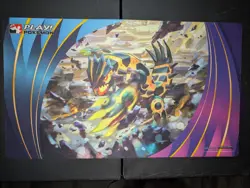 Official Pokemon playmat featuring Shiny Groudon from Regional events - Image 1