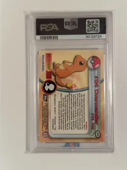 1999 Topps Pokemon TV Foil Charmander Charmeleon Charizard Sequential PSA 9 Set - Image 5