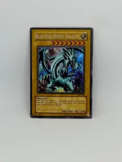 Yugioh Card Blue-Eyes White Dragon BPT-009 SECRET RARE - MP - Image 1