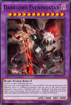 Yugioh Darklord Eveningstar BPRO-EN036 Secret Rare 1st Edition NM - Image 1