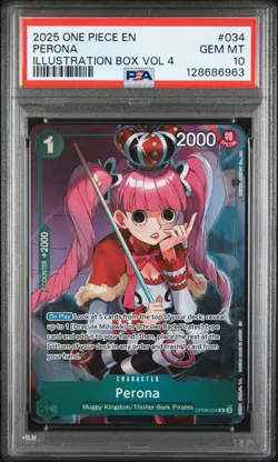 Sequential Pair Of PSA 10 One Piece Ill. Box Volume 4 Perona & Mihawk Promos - Image 2