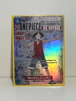 Monkey.D.Luffy (055) (College Basketball US Voyage) P-055 One Piece Promotion... - Image 1