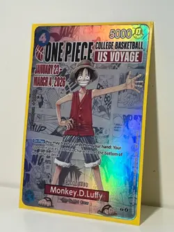 Monkey.D.Luffy (055) (College Basketball US Voyage) P-055 One Piece Promotion... - Image 2