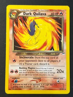 Dark Quilava 39/105 Neo Destiny Uncommon Pokemon Card LP - - Image 1
