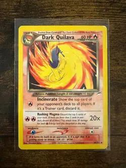 Dark Quilava 39/105 Neo Destiny Set Rare Vintage Pokemon Card MP/HP - Image 1
