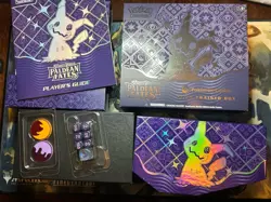 Pokemon Paldean Fates Empty ETB W/ Shown Accessories. Empty Pokemon Center Box. - Image 1