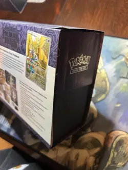 Pokemon Paldean Fates Empty ETB W/ Shown Accessories. Empty Pokemon Center Box. - Image 4