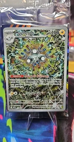 Pokemon TCG Magneton SVP 159 Surging Sparks Promo Card Near Mint Condition. - Image 1