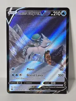 NM-Mint Ice Rider Calyrex V - TG14/TG30 - Trainer Gallery Ultra Rare Pokemon Ast - Image 1
