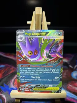 Mega Gengar EX 056/094 Me02: Phantasmal Flames Holo Pokemon Card - Image 1