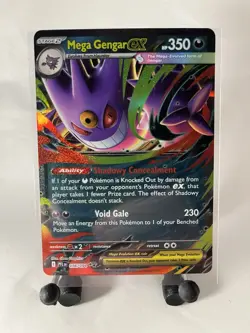 Mega Gengar EX 056/094: Phantasmal Flames Holo - Free Gengar Coin Pokemon Card - Image 2