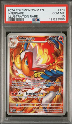PSA 10 Infernape 173/167 Sv06: Twilight Masquerade Holo - Image 1