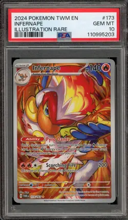 Pokemon Infernape Twilight Masquerade Illustration Rare #173 PSA 10 Gem Mint - Image 1