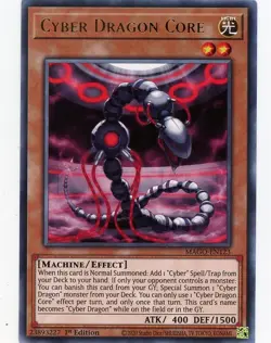 Yu-Gi-Oh TCG MAGO-EN123 GR Cyber Dragon Core Maximum Gold - Image 1