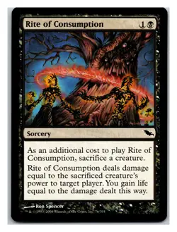 Shadowmoor #76 Rite of Consumption - MTG Card - Image 1