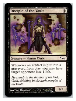 Mirrodin #62 Disciple of the Vault - MTG Card - Image 1