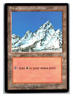 Ice Age #349 Snow-Covered Mountain - MTG Card - Image 1