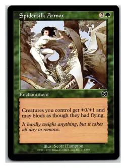 Mercadian Masques #273 Spidersilk Armor - MTG Card - Image 1