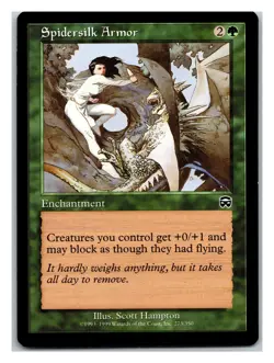 Mercadian Masques #273 Spidersilk Armor - MTG Card - Image 1