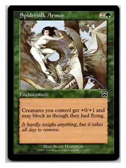 Mercadian Masques #273 Spidersilk Armor - MTG Card - Image 1