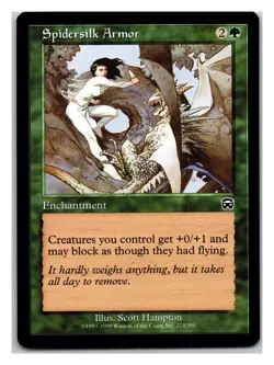 Mercadian Masques #273 Spidersilk Armor - MTG Card - Image 1