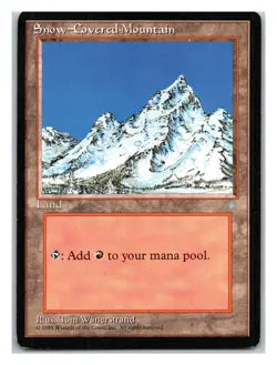 Ice Age #349 Snow-Covered Mountain - MTG Card - Image 1